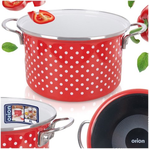 Garnek emaliowany indukcja na indukcję gaz TECKA 22 cm 4L ORION 113358