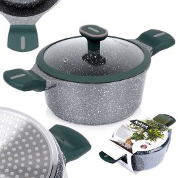 Garnek granitowy nieprzywierający na indukcję gaz OLEA 20 cm 2.4L NAVA 10-302-220