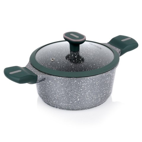 Garnek granitowy nieprzywierający na indukcję gaz OLEA 20 cm 2.4L NAVA 10-302-220