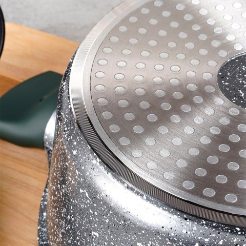 Garnek granitowy nieprzywierający na indukcję gaz OLEA 20 cm 2.4L NAVA 10-302-220