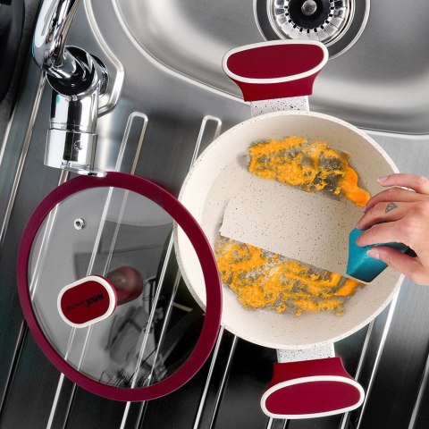 Garnek granitowy ze szklaną pokrywką indukcja TERRESTRIAL 20 cm 2.2L NAVA 10-144-320