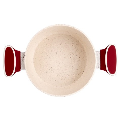 Garnek granitowy ze szklaną pokrywką indukcja TERRESTRIAL 20 cm 2.2L NAVA 10-144-320