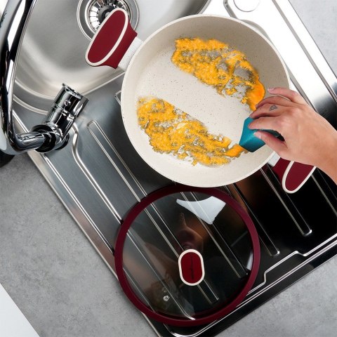 Garnek granitowy ze szklaną pokrywką indukcja TERRESTRIAL 24 cm 4.2L NAVA 10-144-321