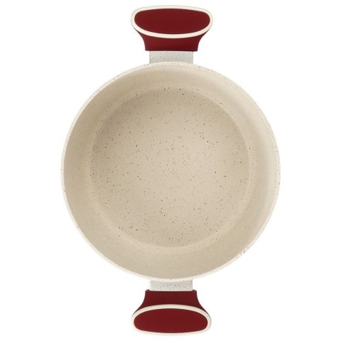 Garnek granitowy ze szklaną pokrywką indukcja TERRESTRIAL 24 cm 4.2L NAVA 10-144-321