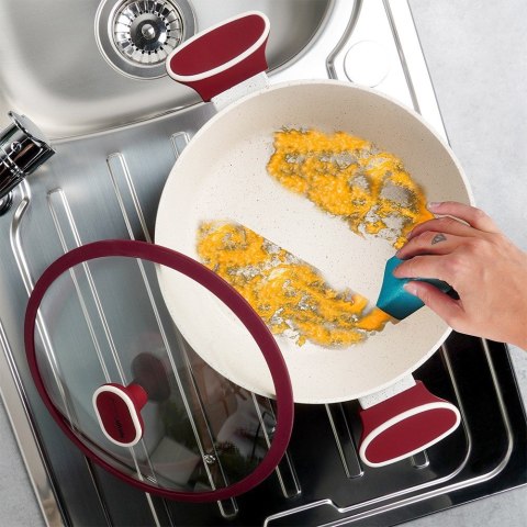 Garnek granitowy ze szklaną pokrywką indukcja TERRESTRIAL 26 cm 5.2L NAVA 10-144-322