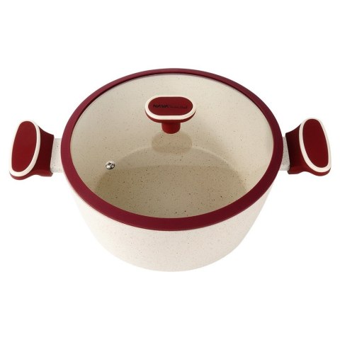 Garnek granitowy ze szklaną pokrywką indukcja TERRESTRIAL 26 cm 5.2L NAVA 10-144-322