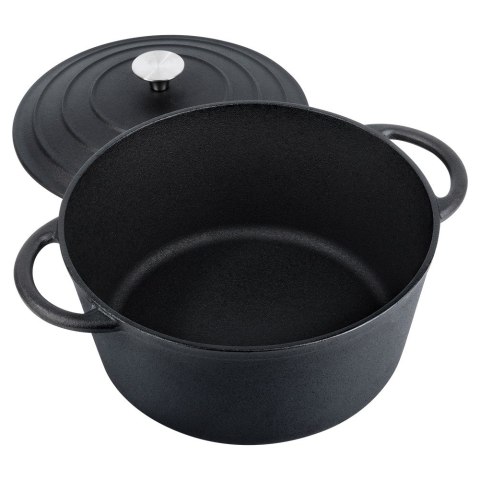 Garnek z pokrywką żeliwny indukcja gaz ciężki CAST LINE 26 cm 5L VILDE 199075