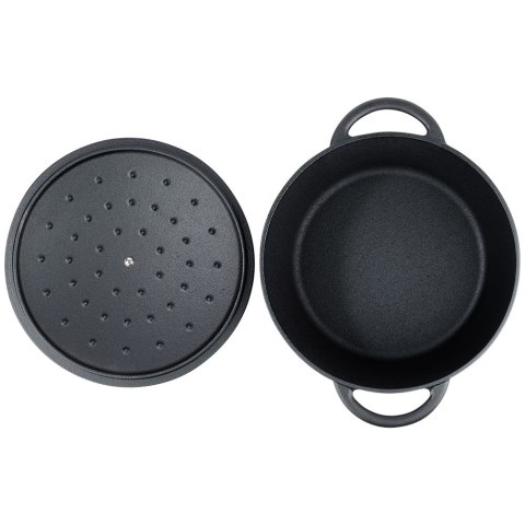 Garnek z pokrywką żeliwny indukcja gaz ciężki CAST LINE 26 cm 5L VILDE 199075