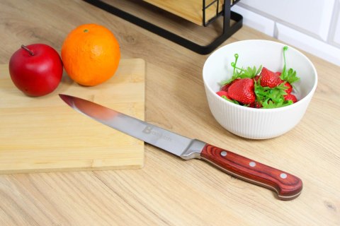 Nóż kuchenny uniwersalny do krojenia warzyw ze stali ostry duży BRUNBESTE BB-1555