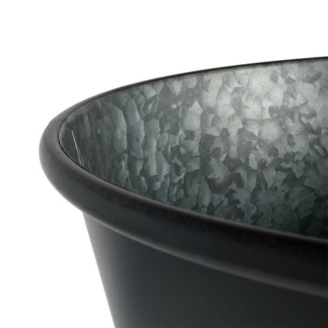 Osłona na doniczkę doniczki osłonka na nóżkach metalowa grafitowa 35x46.5cm VILDE 569431-C