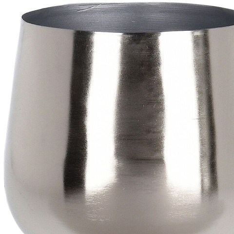 Osłona na doniczkę doniczki osłonka na nóżkach metalowa srebrna 20x16cm VILDE 312342-M