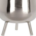 Osłona na doniczkę doniczki osłonka na nóżkach metalowa srebrna 20x16cm VILDE 312342-M