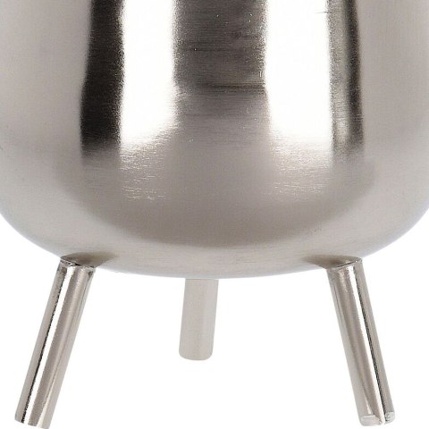 Osłona na doniczkę doniczki osłonka na nóżkach metalowa srebrna 25x21cm VILDE 312342-D