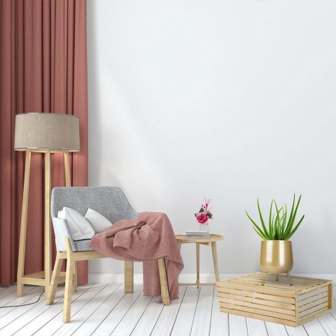 Osłona na doniczkę doniczki osłonka na nóżkach metalowa złota 14.5x20cm VILDE 339287-M