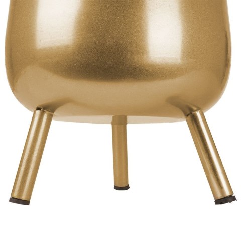 Osłona na doniczkę doniczki osłonka na nóżkach metalowa złota 14.5x20cm VILDE 339287-M