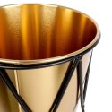 Osłona na doniczkę doniczki osłonka na stojaku metalowa złota 29cm VILDE 569443-D
