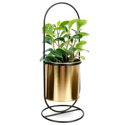 Osłona na doniczkę doniczki osłonka na stojaku metalowa złota 30.5cm VILDE 569440