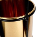 Osłona na doniczkę doniczki osłonka na stojaku metalowa złota 30.5cm VILDE 569440