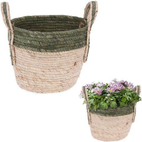 Osłona na doniczkę doniczki osłonka trawa morska 24x19cm HOME STYLING COLLECTION 339218-M