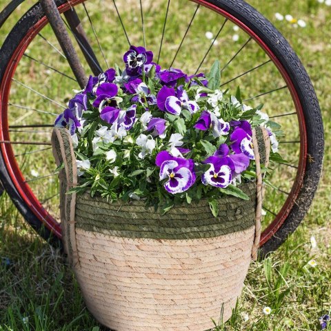 Osłona na doniczkę doniczki osłonka trawa morska 24x19cm HOME STYLING COLLECTION 339218-M