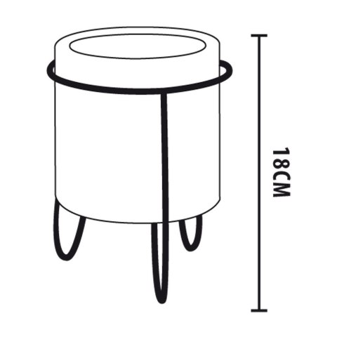 Osłona na doniczkę osłonka betonowa doniczka 13.5x18cm VILDE 330232