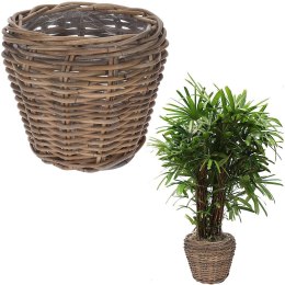 Osłona na doniczkę osłonka rattanowa doniczka 28x23cm KUBU 339239
