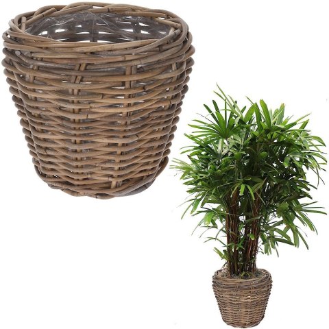 Osłona na doniczkę osłonka rattanowa doniczka 28x23cm KUBU 339239