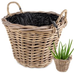 Osłona na doniczkę osłonka rattanowa doniczka 37.5x32cm KUBU 569555