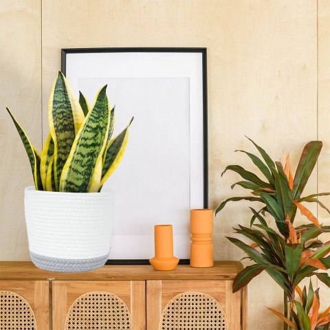 Osłona na doniczki osłonka bawełniana osłonki 21x18cm VILDE 339355-M