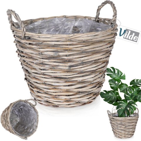 Osłona na doniczki osłonka wiklinowa doniczka 33x31cm VILDE 339168-D