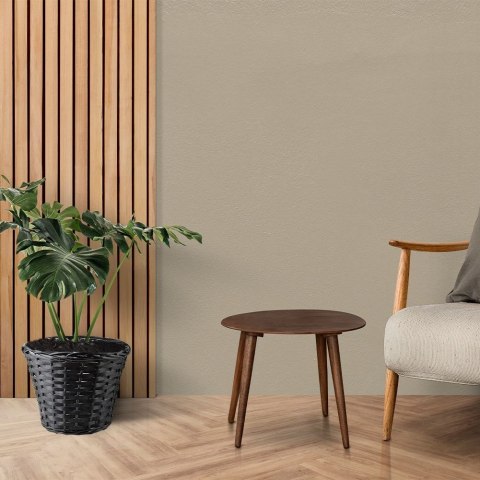 Osłona na doniczki osłonka wiklinowa doniczka czarna 30x25cm VILDE 339282