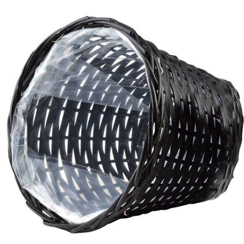 Osłona na doniczki osłonka wiklinowa doniczka czarna 30x25cm VILDE 339282