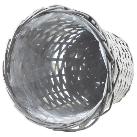 Osłona na doniczki osłonka wiklinowa doniczka szara 25x20cm VILDE 339277