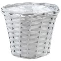 Osłona na doniczki osłonka wiklinowa doniczka szara 25x20cm VILDE 339277