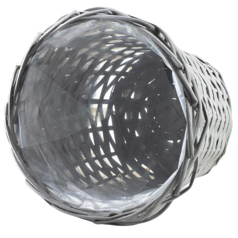 Osłona na doniczki osłonka wiklinowa doniczka szara 30x25cm VILDE 339281