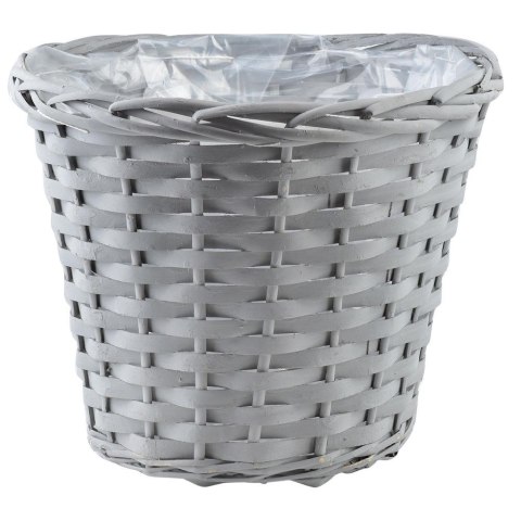 Osłona na doniczki osłonka wiklinowa doniczka szara 30x25cm VILDE 339281