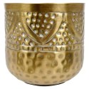 Osłonka na doniczkę metalowa złota doniczka osłona 14x14.5cm VILDE 569415