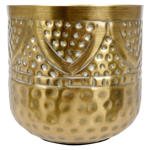 Osłonka na doniczkę metalowa złota doniczka osłona 14x14.5cm VILDE 569415