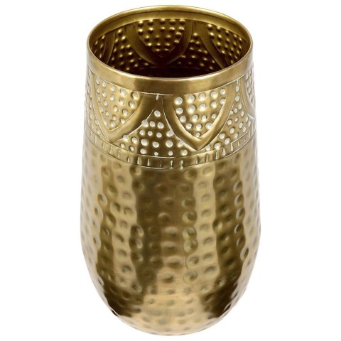 Osłonka na doniczkę metalowa złota doniczka osłona 18x30cm VILDE 569417