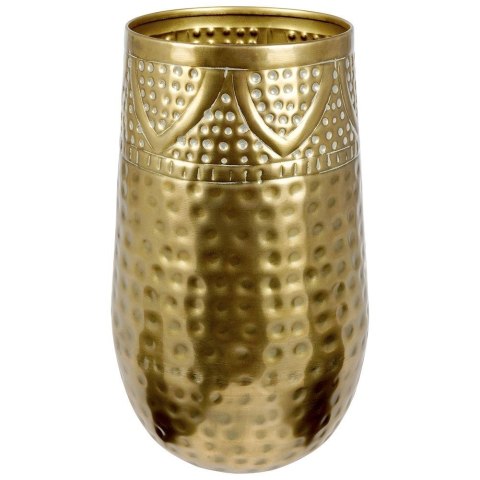 Osłonka na doniczkę metalowa złota doniczka osłona 18x30cm VILDE 569417