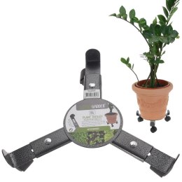 Podstawka stojak pod doniczkę donicę na kółkach metalowa regulowana 23-30cm PROGARDEN 330213