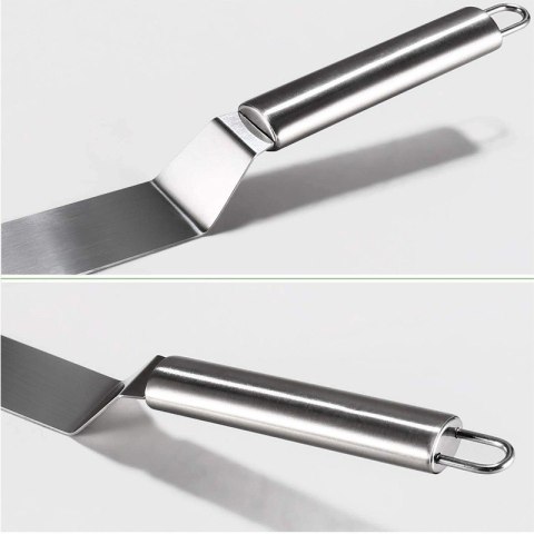 Szpatuła cukiernicza do krojenia serwowania ciasta tortu nóż metalowa 31CM BRUNBESTE BB-3073