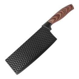 Tasak kuchenny do krojenia mięsa kości nóż ostry 16.5cm czarny non-stick BRUNBESTE BB-3778