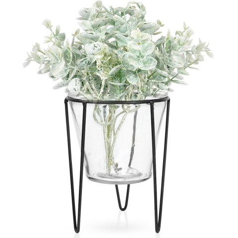 Wazon na kwiaty szklany ozdobny 16cm VILDE 569436