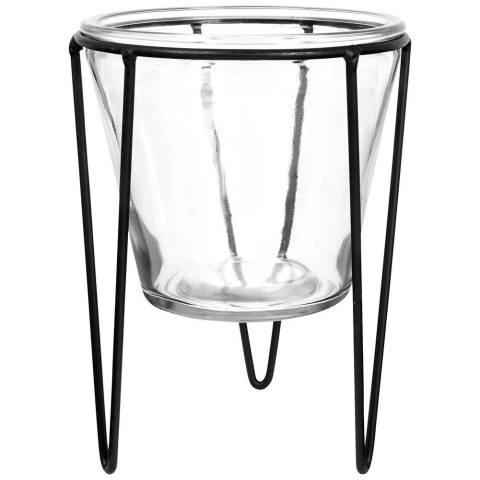 Wazon na kwiaty szklany ozdobny 16cm VILDE 569436