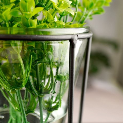 Wazon na kwiaty szklany ozdobny 16cm VILDE 569436