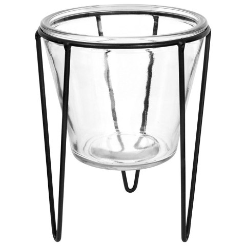 Wazon na kwiaty szklany ozdobny 16cm VILDE 569436