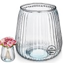 Wazon na kwiaty szklany ozdobny 19cm VILDE 569654