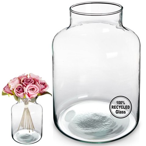 Wazon na kwiaty szklany ozdobny 20cm VILDE 569639