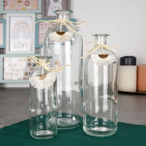 Wazon na kwiaty szklany ozdobny 20cm VILDE 569643